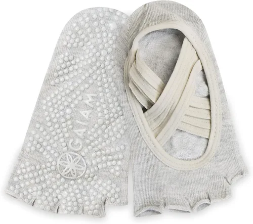 Vista 22 de Gaiam Grippy Studio Yoga Socks for Extra Grip in Standard or Hot Yoga
