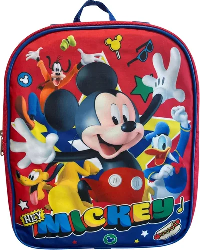 Vista 3 de Ruz Mickey Mouse Toddle Boy - Mochila pequeña de 12 pulgadas (rojo y azul), rojo- azul , Moderno