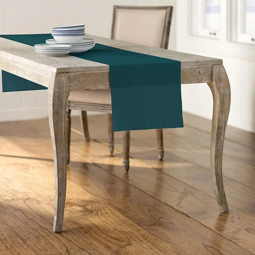 Vista 14 de LA Linen™ mantel de popelina de poliéster de 14 por 108 pulgadas Blanco P