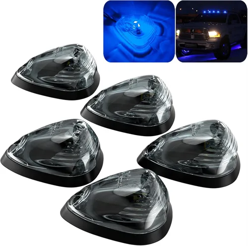 Vista 8 de PSEQT Luces Marcadoras de Techo de Cabina 10 LED Ámbar Luces de Gálibo Superiores Compatibles con Ford 1999-2016 F150 F250 F350 F450 F550 Super Duty