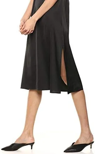 Vista 3 de The Drop Women's Ana Silky V-Neck Midi Slip Dress