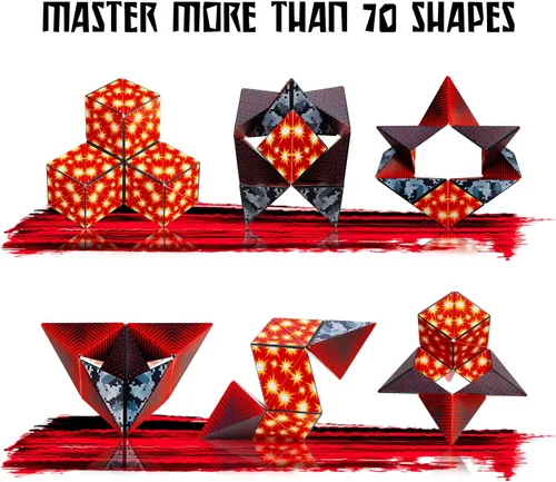 Vista 8 de SHASHIBO Bundle - Shashibo Battle Shapes Magnetizing Puzzle Juego y Holográfico - Solar