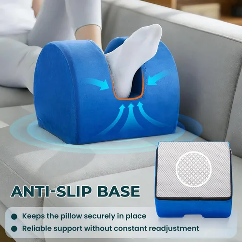 Vista 7 de Almohada de repuesto de rodilla, almohada ergonómica de elevación de pie para soporte de piernas, cojín de espuma de alta densidad para aliviar