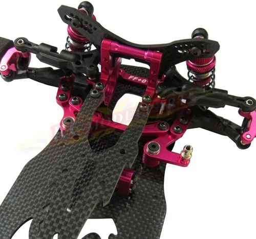 Vista 8 de 1/10 aleación y chasis de carbono Sakura D4 RWD Drift Kit de carrocería de coche #KIT-D4RWD