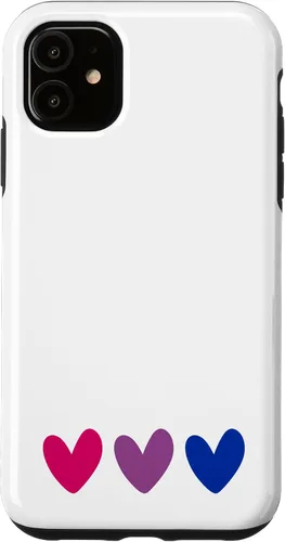 Vista 8 de Bisexual Pride Flag Heart Bi Sexual Bi-Sexual LGBT Men Women Case for iPhone 17