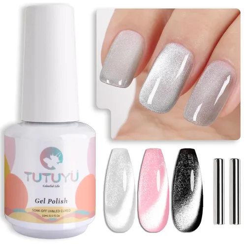 Vista 23 de Esmalte de uñas en gel color púrpura oscuro de medianoche - 15ml de esmalte de uñas en gel Jelly color morado negro, color traslúcido