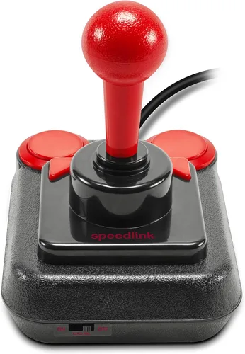 Vista 2 de SPEEDLINK SL-650212-BKRD Competition PRO EXTRA USB Joystick - Edición de aniversario, Retro-Arcade-Stick, Schwarz-rot