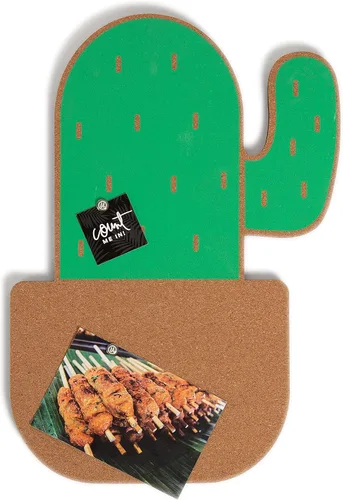Vista 2 de U Brands Tablón de anuncios de corcho de cactus en maceta, 12 x 17 pulgadas