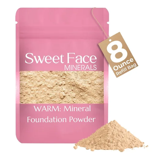 Vista 42 de Sweet Face Minerals - Recambio de polvo de base (BEIGE) (bolsa de 0.42 oz) por Sweet Face Minerals, polvo de maquillaje ligero y mineral suelto