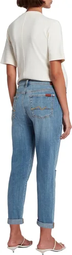 Vista 2 de 7 For All Mankind Jeans Josefina de maternidad para mujer con un agujero en la rodilla