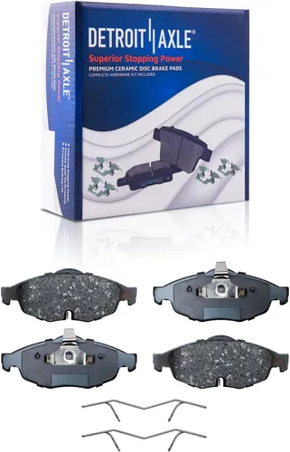 Vista 81 de Detroit Axle - Pastillas de Freno Delantero Izquierdo Reemplazo de Pinza de Disco para Dodge Ram 1500 Dakota Mitsubishi Raider - Juego de 3 piezas