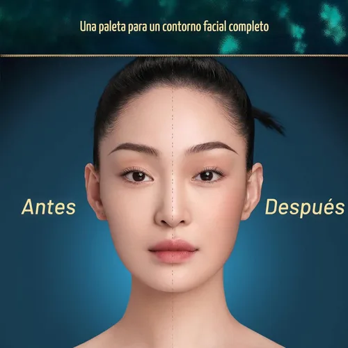 Vista 4 de FLORASIS Paleta de maquillaje de contorno de grabado floral de constelación (01 constelación)