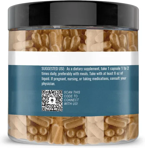 Vista 4 de Earthborn Elements Resveratrol 200 cápsulas, puro y sin diluir, sin aditivos