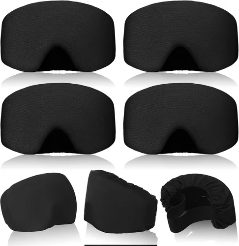 Vista 13 de Civaner 4 Piezas Funda para Gafas de Esquí y Snowboard, Funda para Gafas de Microfibra, Protección Contra Rayones y Polvo para Viajes Animal