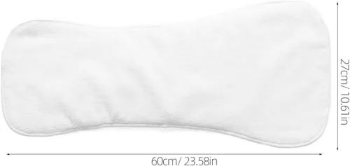 Vista 8 de Healifty - Pañales de 4 capas con insertos de bolsillo para pañales ajustables para adultos (blanco)
