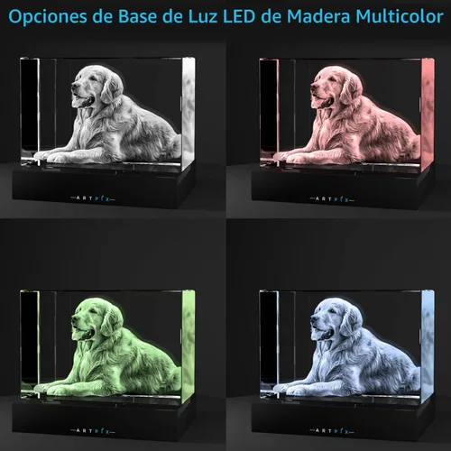 Vista 3 de ArtPix 3D Foto de cristal, regalos personalizados de Navidad para esposa, mujer, mamá, ella, él, hombres, madre, abuela, gran regalo personalizado