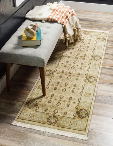 Vista 22 de Unique Loom Palace Collection - Alfombra de área Jefferson (2 pies x 3 pies 1 pulgada, rectangular, crema/caramelo)