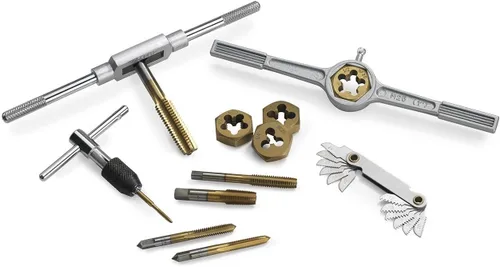 Vista 2 de J&R Quality Tools - Juego de 40 piezas de troqueles hexagonales y recubiertos de titanio, métrico