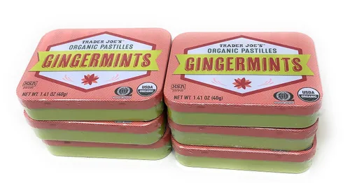 Vista 5 de Gingermints USDA Pastillas orgánicas sin gluten veganas en total 6 paquetes