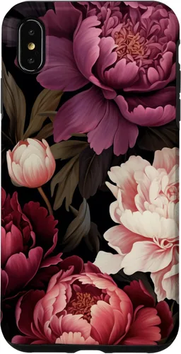 Vista 11 de Carcasa para iPhone 17 con diseño floral de peonía rosa magenta y rubor