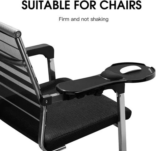 Vista 4 de Omhuzsyo Alfombrilla de mouse mejorada para brazo de silla, almohadilla ajustable para soporte de muñeca para mesa y silla, extensor de mesa