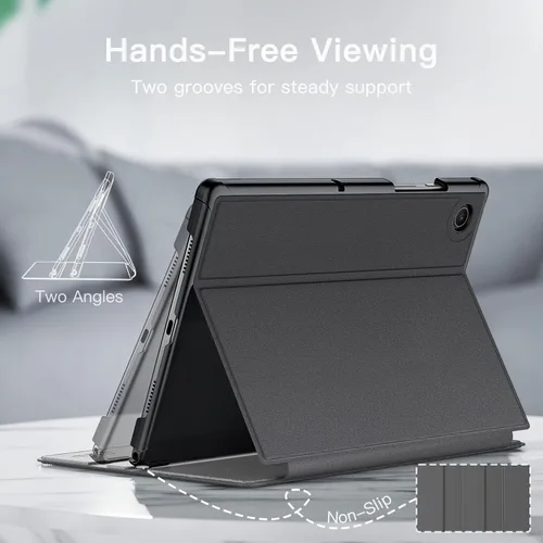 Vista 3 de JETech Funda para Samsung Galaxy Tab A8 de 10.5 pulgadas 2022 (SM-X200/X205/X207), cubierta protectora de tableta Slim Folio con soporte