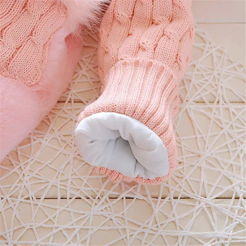 Vista 4 de Chaqueta cálida para bebés y niñas, invierno y otoño para niños pequeños