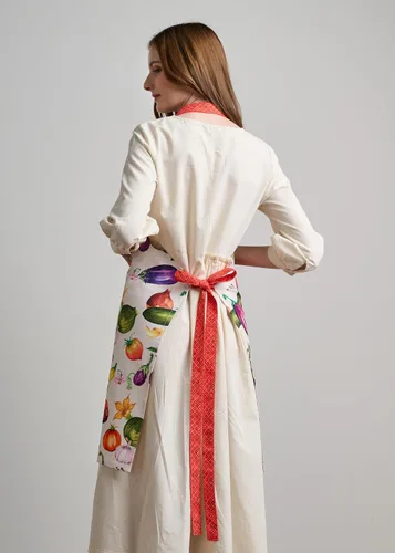 Vista 1135 de Maison d' Hermine Delantales para mujer con bolsillo, 100% algodón (27.50 x 31.50 pulgadas)