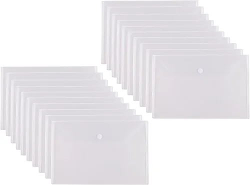 Vista 8 de Sobres grandes de plástico para archivadores de documentos, paquete de 10, 11 x 17 pulgadas