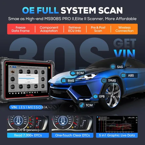 Vista 6 de Autel - MK808 Herramienta de diagnóstico automotriz