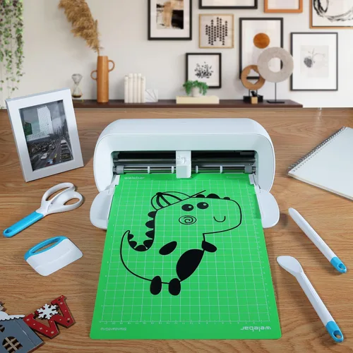 Vista 4 de Alfombrillas de corte de 8.5 x 12 pulgadas compatibles con Cricut Joy Xtra, paquete de 3 alfombrillas de corte antideslizantes adhesivas estándar