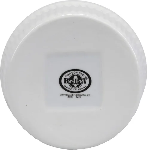 Vista 7 de BIA Cordon Bleu Classic - Plato de soufflé alto de 10 onzas, juego de 4, color blanco