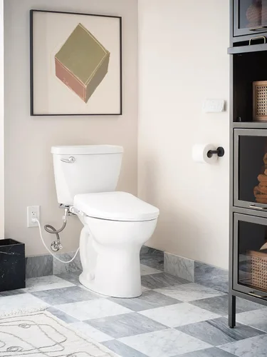 Vista 2 de Moen EB1500-E - Asiento de inodoro electrónico con bidé serie 3 con asiento calefactado y control remoto, color blanco, temperatura y presión