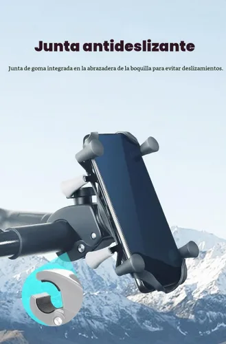 Vista 4 de Strg Soporte de teléfono con abrazadera para rieles de 0.7" a 1.35