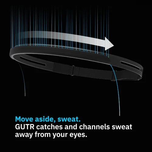 Vista 2 de GUTR Flex Sweatband - High Performance Endurance Headband for Cycling, Sports, Gym, Work