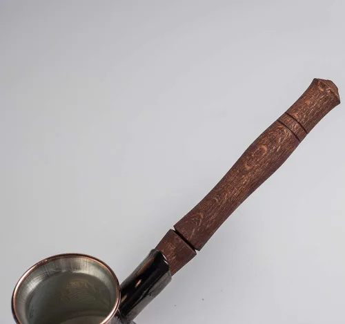 Vista 5 de Copper Coffee Pot Maker, Jazzve, Cezve Ibrik, Armenia Jezve Jazve wooden handle ARMENIAN coffee maker, handmade, turka, personalized