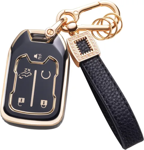Vista 30 de Funda para llavero Benz, cordón de cuero con protección para llave inteligente, compatible con Clase A, Clase C, Clase G, Clase E y Clase S 2017-2021