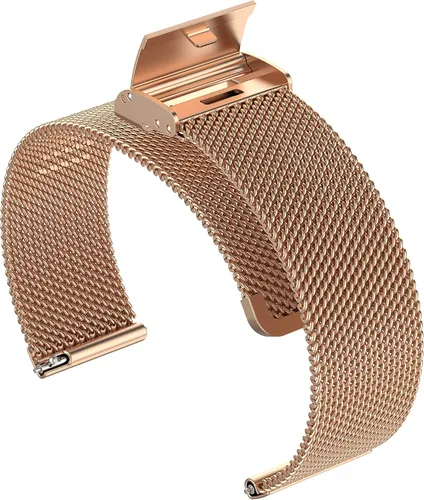Vista 4 de Lyaarka - Correa ajustable compatible con reloj Lyaarka para mujeres y hombres, malla de metal, acero inoxidable, correa de repuesto para reloj
