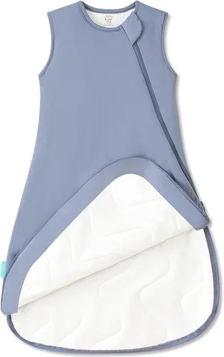 Vista 9 de PurComfy Saco de dormir súper suave 1.0 TOG, Saco de dormir premium de viscosa de bambú para bebé con cremallera de 2 vías, Manta vestible para bebé