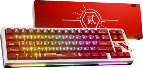 Vista 8 de OOCTPK Chilkey Slice68 HE - Teclado mecánico para juegos con cable, 68% intercambiable en caliente de aluminio con efecto Hall personalizado