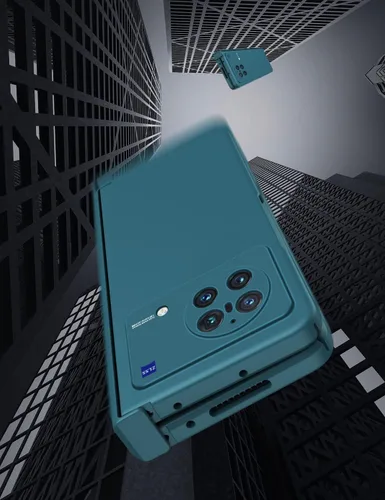 Vista 5 de QUIETIP Funda compatible con Vivo X Fold, delgada, a prueba de golpes, plegable, protector de policarbonato duro mate, transparente