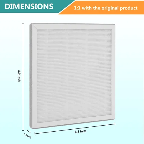 Vista 3 de Filtro de repuesto 3 en 1 True HEPA compatible con purificador de aire PureZone Pure Enrichment PEAIRPLG, número de pieza PEAIRFIL, paquete de 2