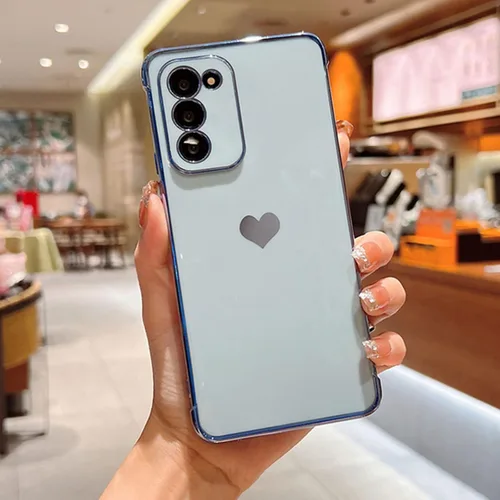Vista 11 de phylla Funda de teléfono compatible con Samsung Galaxy A12 de 6.5 pulgadas, lindo corazón chapado en oro, elegante funda de lujo para mujer