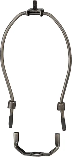 Vista 5 de B&P Lamp® Arpa de lámpara de peso regular de 4-1/2 pulgadas, acabado de bronce antiguo