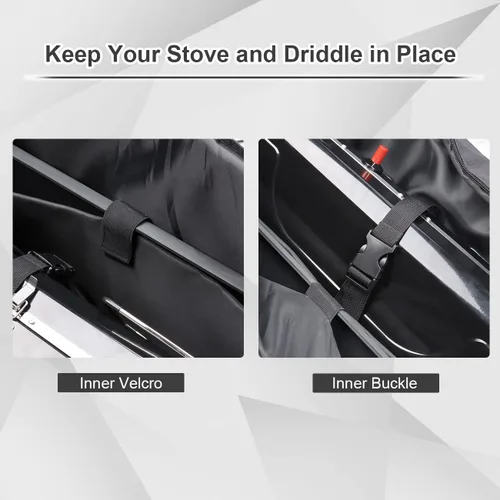 Vista 5 de i frmmy Funda de transporte para estufa de campamento premium con espuma de perlas de 0.4 pulgadas de grosor, excelente protección para estufa