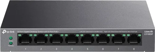 Vista 13 de TP-Link TL-SG105, conmutador Ethernet Gigabit no administrado de 5 puertos, concentrador de red, divisor Ethernet, Plug & Play, diseño de metal sin