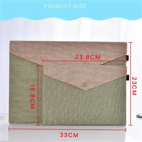Vista 2 de Carpetas de archivos A4/A5, bolsa de documentos, sobres de archivo, bolsas de archivo, carpetas de archivos, carpetas de archivos (S, beige)
