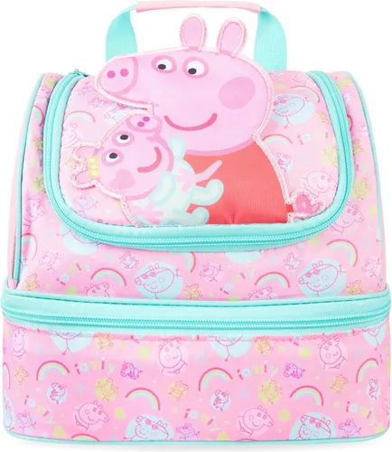Vista 9 de Get Trend Disney Stitch Girls 3D Insulated Lunch Bag with Two Compartments Reusable Kids Snack Bag, Zipped Cooler Bag with Carry Handle, Picnic Blue