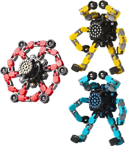 Vista 11 de Gokeey Regalos de Calcetín Navideño para Nietos Fidget Spinners Transformables para Niños y Adultos Alivio del Estrés Juguetes Sensoriales Fidget