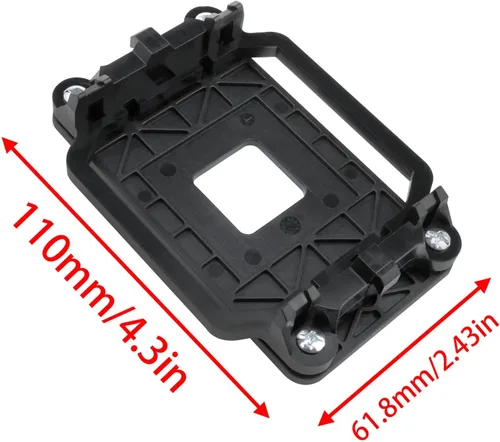 Vista 4 de AMD CPU Soporte de refrigeración Placa base de disipador térmico Soporte de montaje de ventilador AMD Socket AM2 AM3 Soporte -1 unids